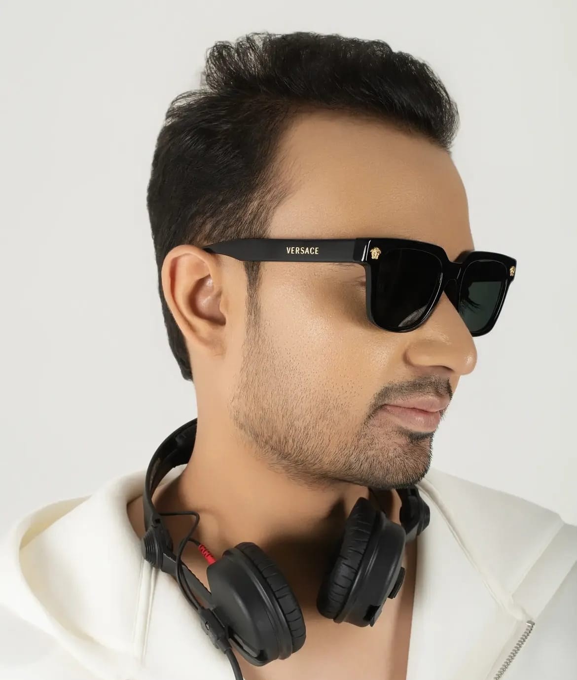 Siddhartha Katiyar, DJ Sidd, wearing headphones